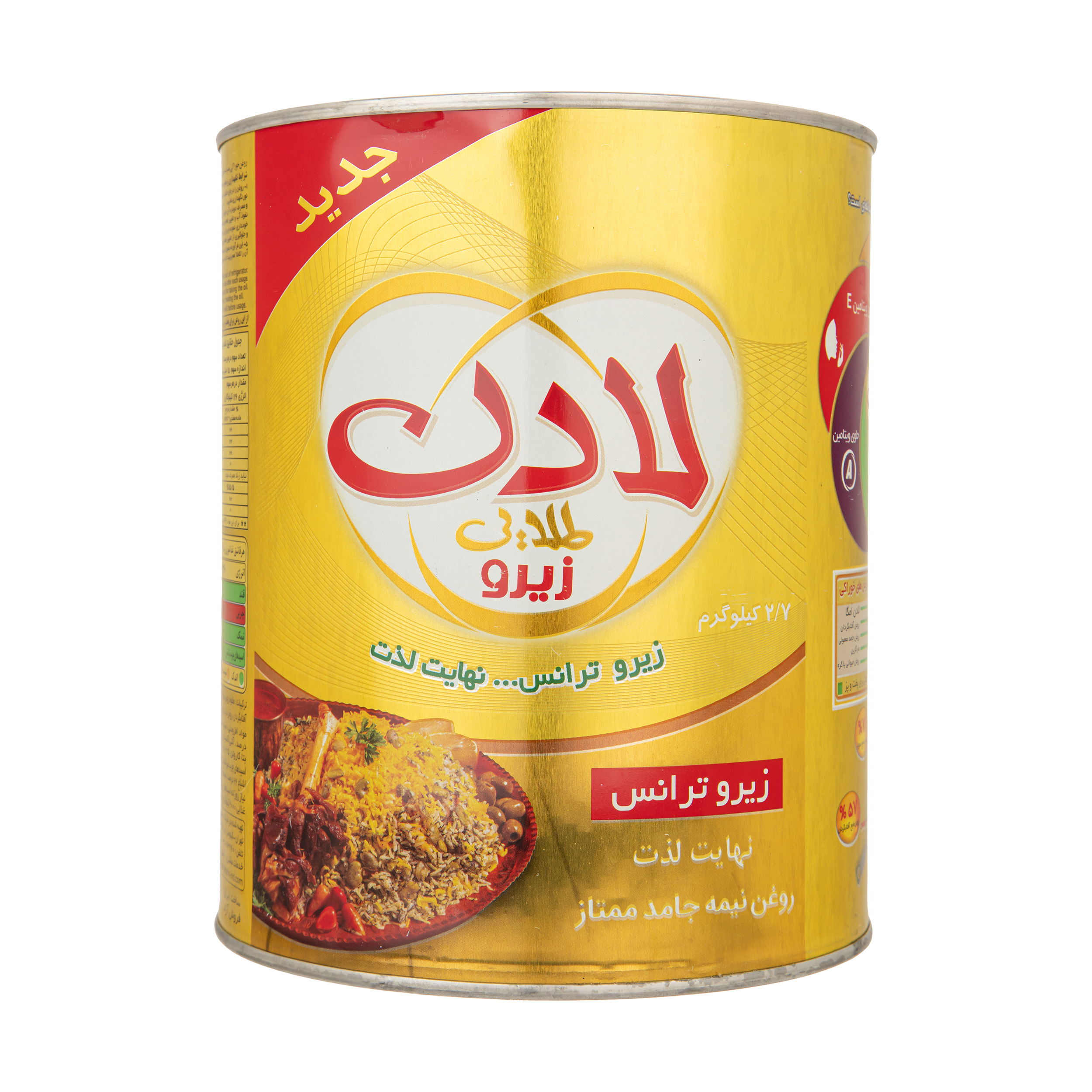 روغن نیمه جامد ممتاز لادن - 2.7 کیلوگرم 