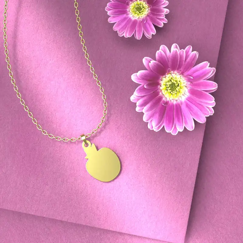 گردنبند طلا 18 عیار زنانه مدوپد مدل تربچه کد A3-1-1016