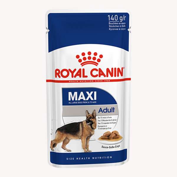 غذای پوچ سگ رویال کنین مدل Maxi adult وزن 140 گرم