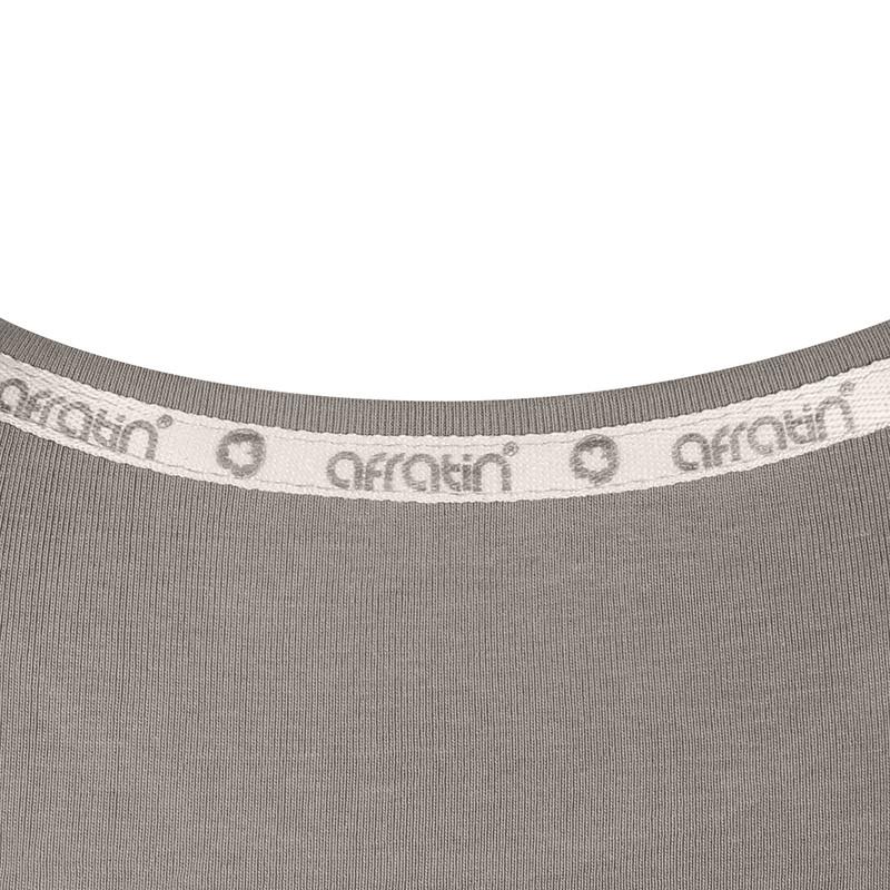 ست کراپ تی شرت و شلوارک زنانه افراتین مدل 6598 رنگ خاکی