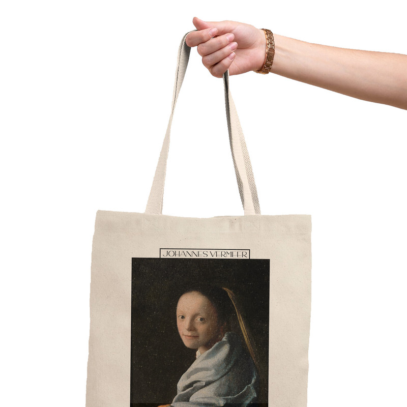 ساک خرید ترمه طراحان ایده مدل یک زن جوان از ورمر کد art0576 - L