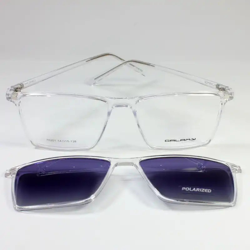 فریم عینک طبی گلکسی مدل 70201 به همراه کاور آفتابی