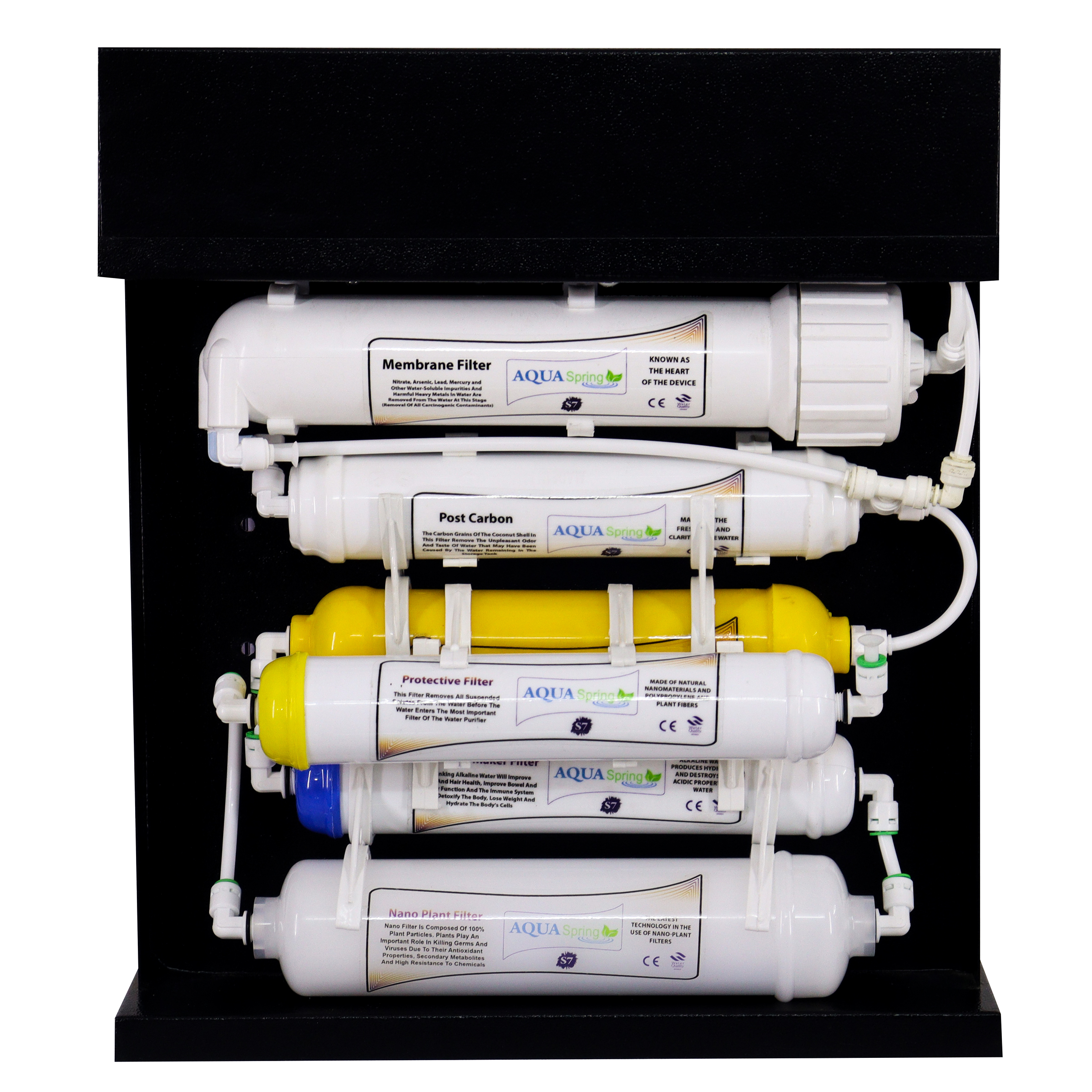 دستگاه تصفیه کننده آب آکوآ اسپرینگ مدل RO-S7-BZ 7107 به همراه رسوبگیر