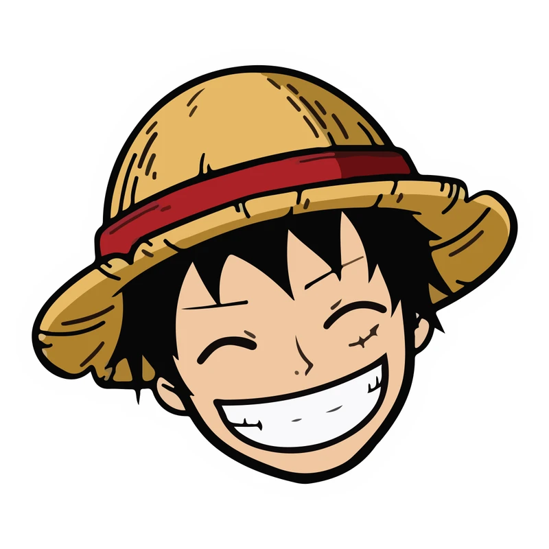 برچسب لپ تاپ پویا مارکت طرح وان پیس کد 804