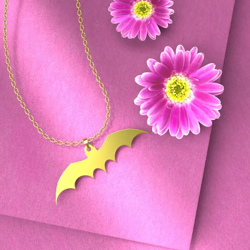 گردنبند طلا 18 عیار زنانه مدوپد مدل هالووین کد G3-1-1030