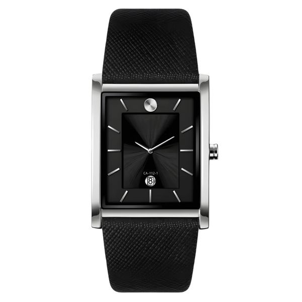 ساعت مچی عقربهای کوارتز مردانه مدل کلاسیک اسپرت بند چرم تقویم دار کد ۱