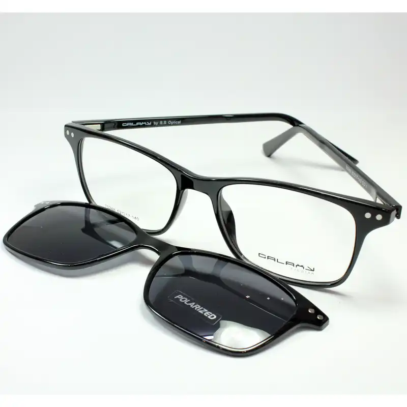 فریم عینک طبی گلکسی مدل 70248 به همراه کاور آفتابی