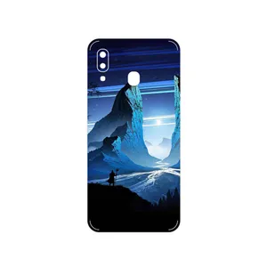 MAHOOT Blue Mountains Digital Art Cover Sticker for Samsung Galaxy A20