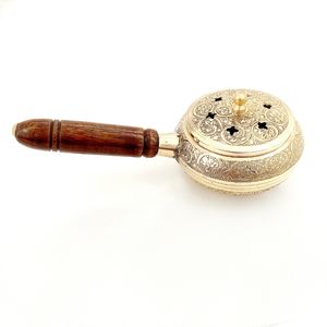 اسپند دودکن برنجی مدل دسته چوبی 