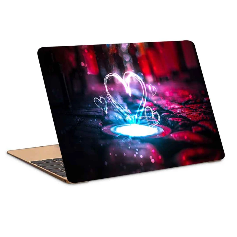 استیکر لپ تاپ طرح heart light glare کد P-794 مناسب برای لپ تاپ 15.6 اینچ