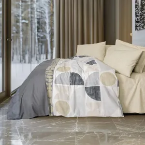 سرویس ملحفه 2 نفر 4 تکه کاتن باکس مدل Modern Formo Bej C.K