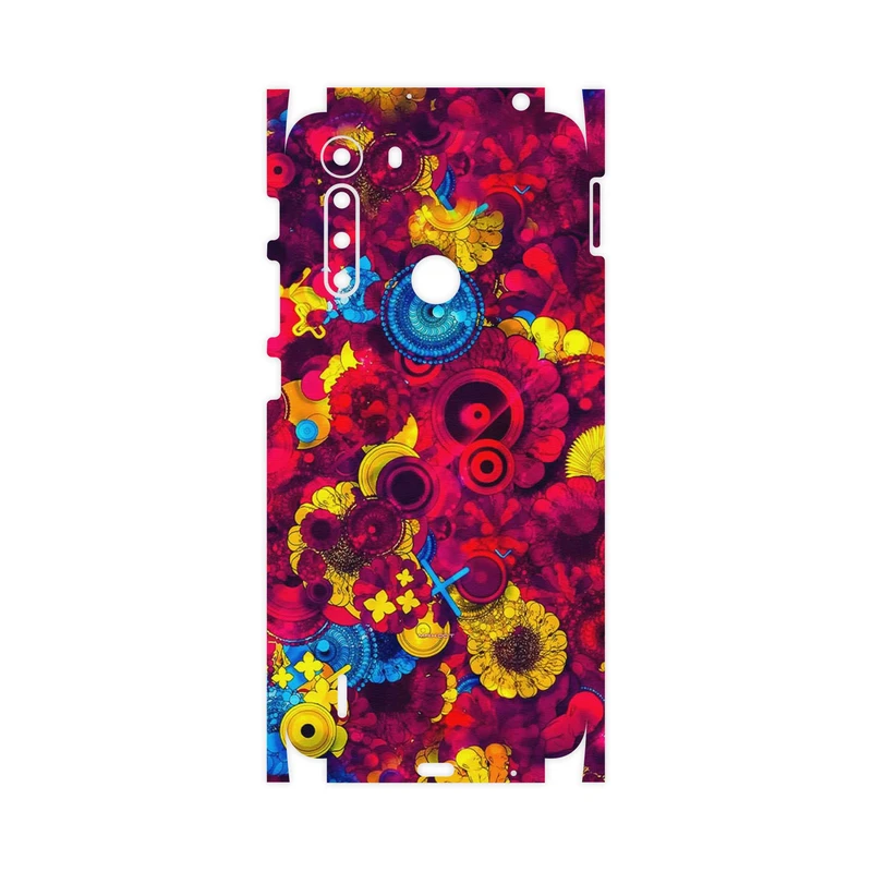 برچسب پوششی ماهوت مدل Vector Flower Garden Digital Art-FullSkin مناسب برای گوشی موبایل موتورولا One Fusion
