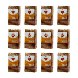 بیسکویت چاشت خوشه طلایی توتیام خرم - 400 گرم بسته 12 عددی