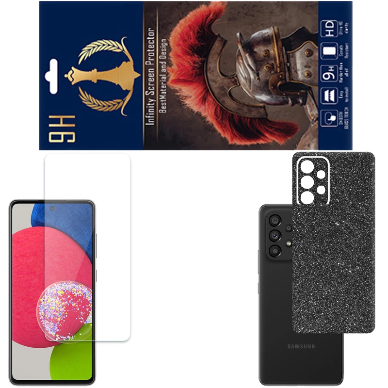 محافظ صفحه نمایش اینفینیتی مدل PRO مناسب برای گوشی موبایل سامسونگ GALAXY A53 به همراه برچسب پوششی