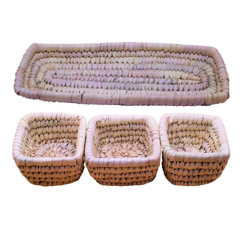 عکس شماره 5 : اردور خوری حصیری مدل چهارگوش