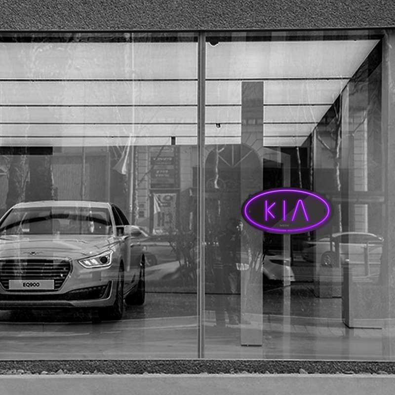 چراغ دیواری نئون دیزاین طرح Kia-BL_PR 