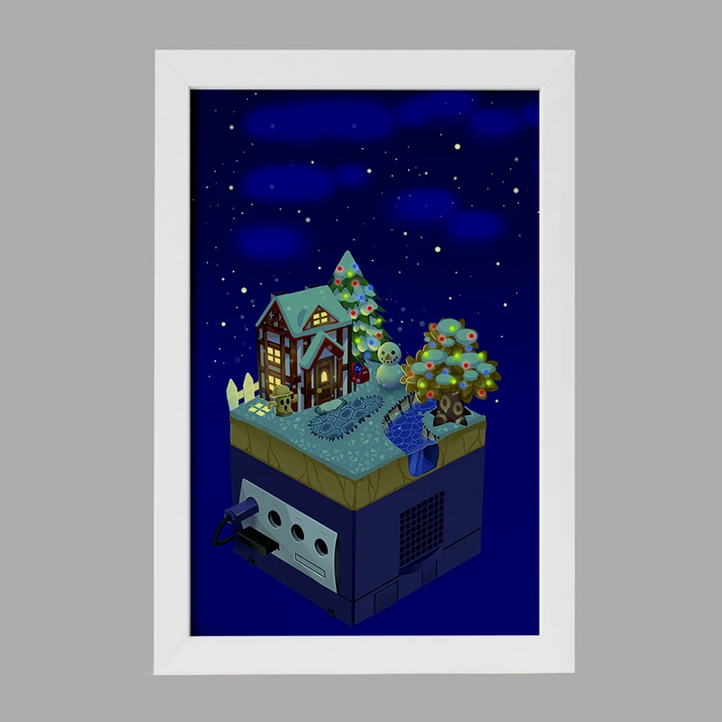 تابلو خندالو مدل بازی انیمال کراسینگ (Animal Crossing) کد 32655