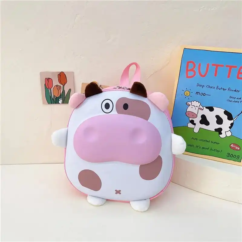 کوله پشتی بچگانه مدل تک جیب طرح گاو