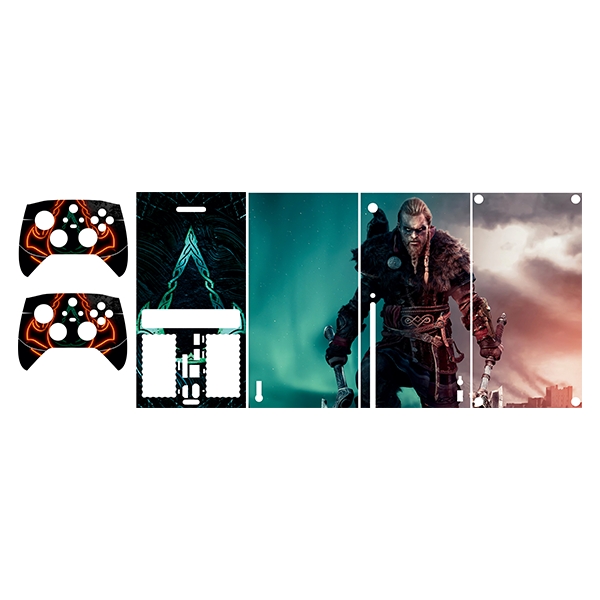 برچسب کنسول بازی Xbox series x طرح Assassin’s creed کد 2 مجموعه 5 عددی
