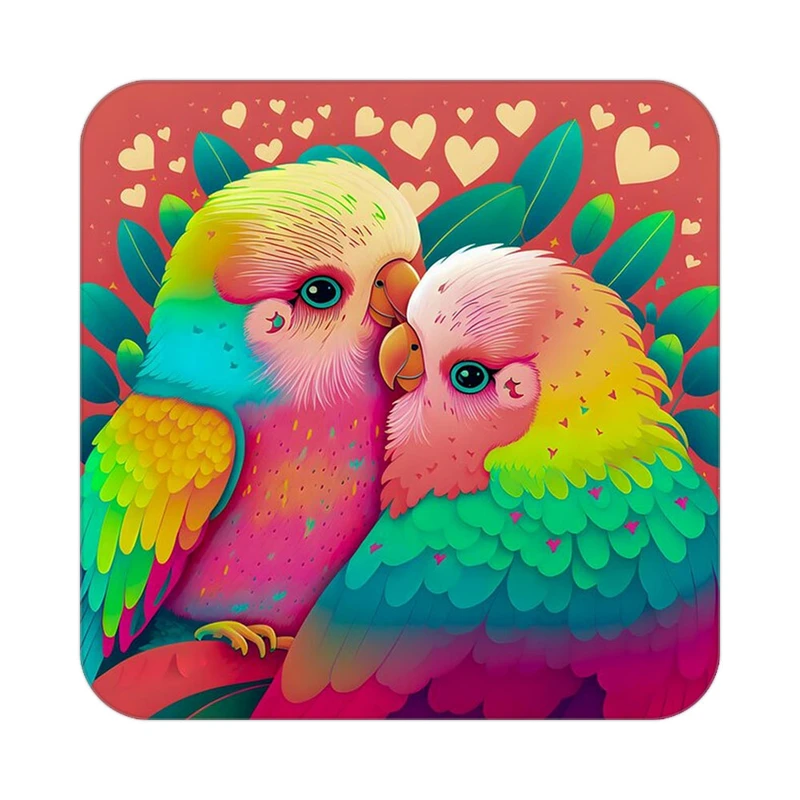 زیر لیوانی کاکتی طرح حیوانات رنگی مدل mp26880