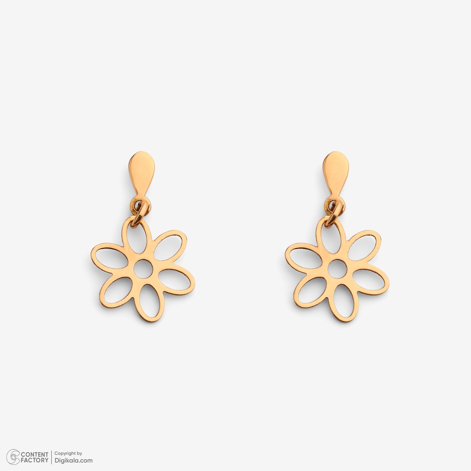 نیم ست طلا 18 عیار زنانه سایا گلد مدل گل ns23 -  - 5