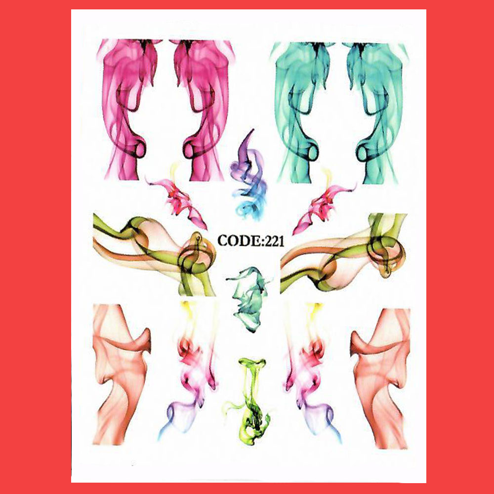 استیکر طراحی ناخن مدل C221