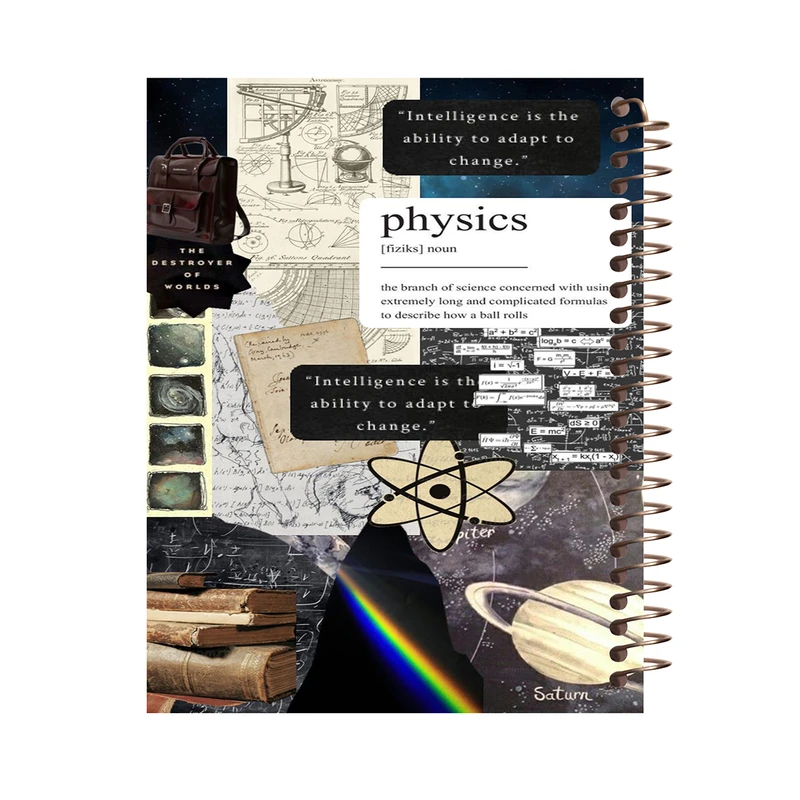 دفتر مشق 100 برگ طرح فیزیک کد H464