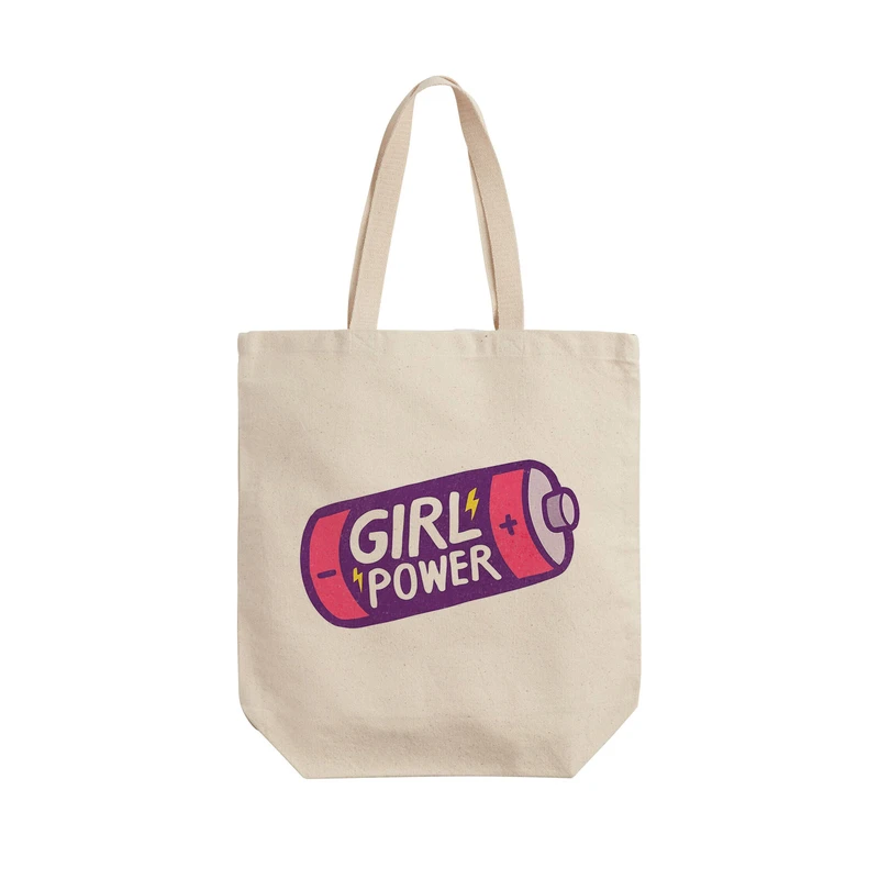 ساک خرید ترمه طراحان ایده مدل قدرت دختر کد cfp3109 - L