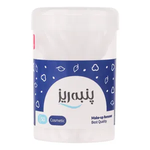 گوش پاک‌کن آرایشی پنبه ریز مدل P01 بسته 50 عددی