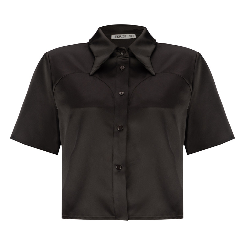 شومیز آستین کوتاه زنانه سرژه مدل 207309