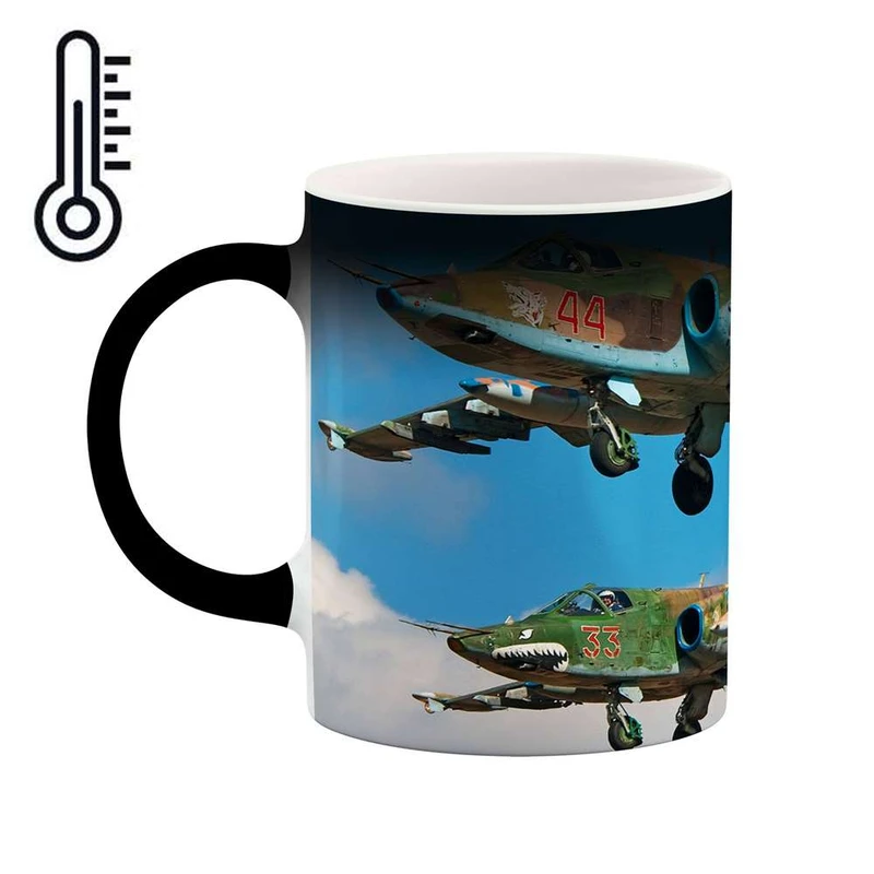 ماگ حرارتی کاکتی مدل هواپیمای جنگنده کد mgh10632