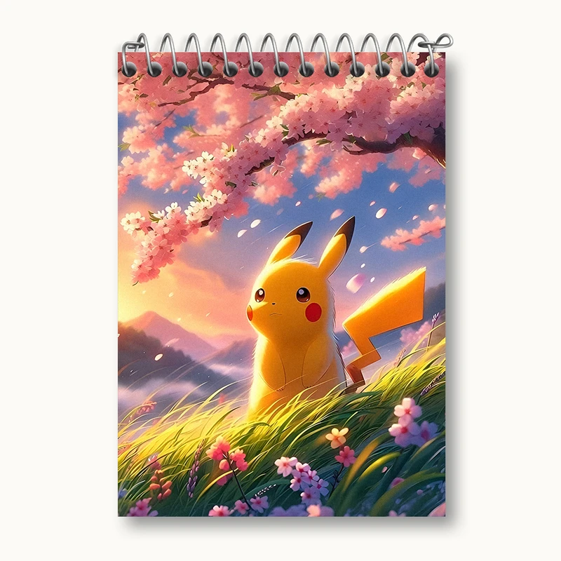 دفتر یادداشت 50 برگ خندالو طرح انیمه پوکمون کد N2856