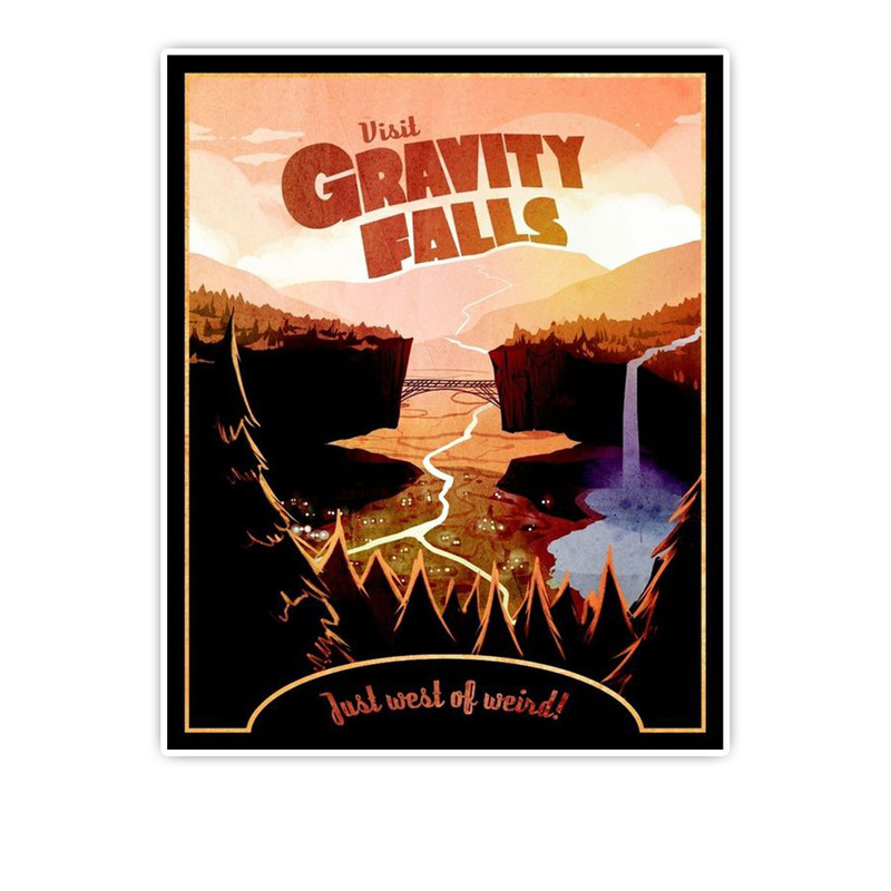 استیکر لپ تاپ و موبایل گوفی طرح انیمیشن مدل 67 Gravity Falls