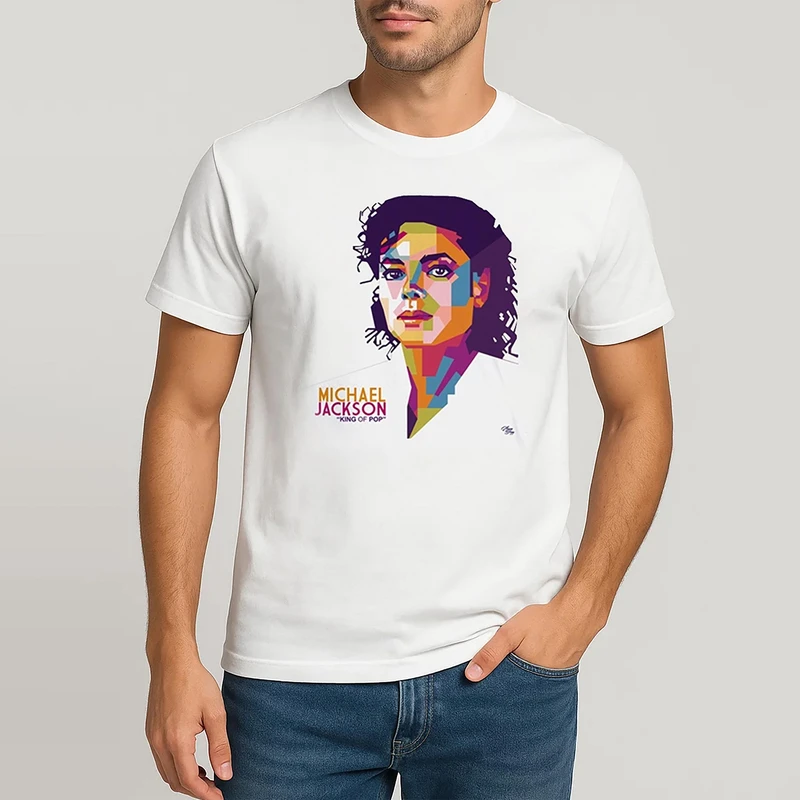  تی شرت مردانه طرح مایکل جکسون کد SA133