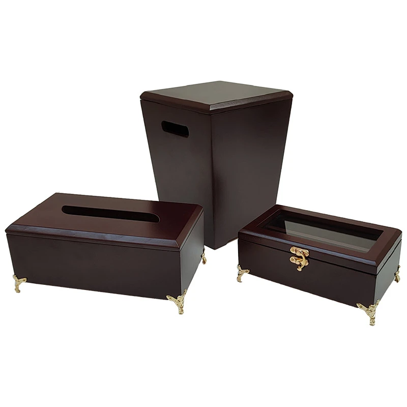 ست سطل و جای دستمال کد 3021 به همراه جا کاردی