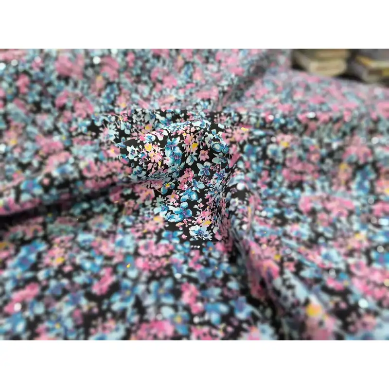 پارچه لباس مدل گل گلی کد A2