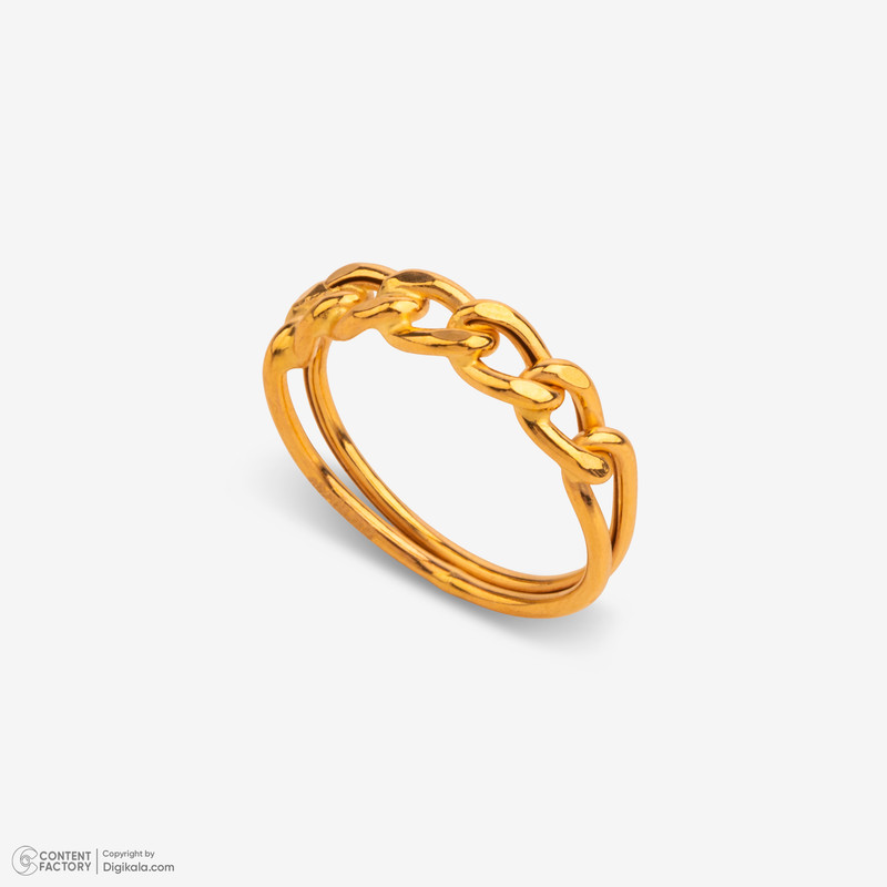 انگشتر طلا 18 عیار زنانه با طرح کارتیه مدل 01 سایز 55