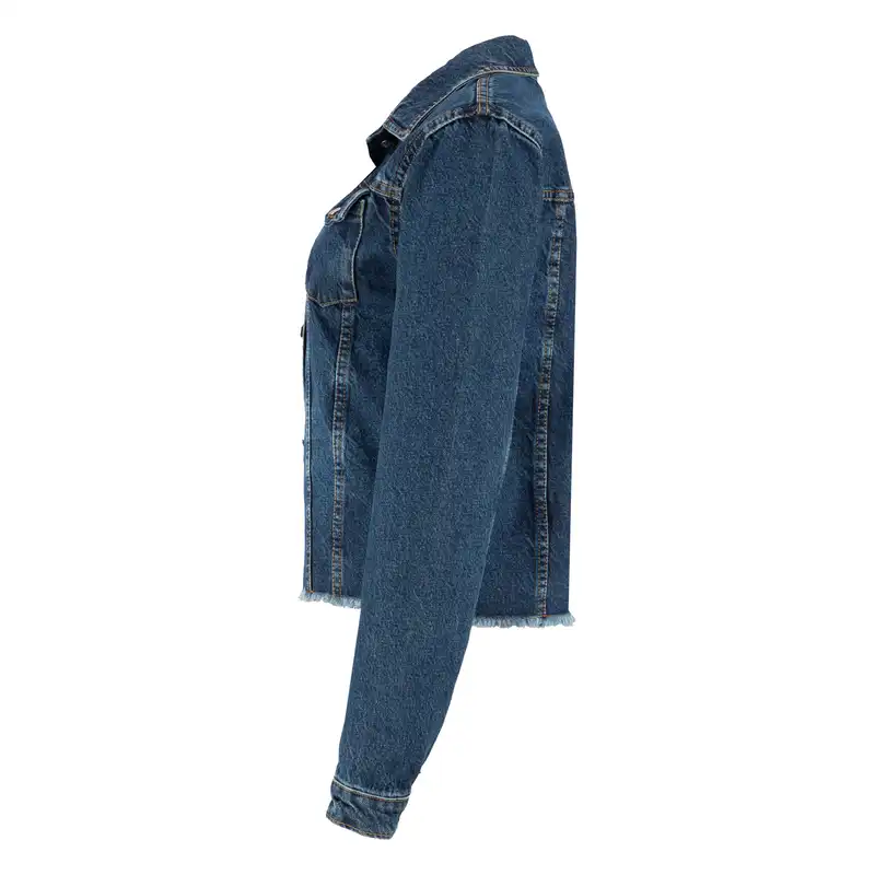 کت جین زنانه سرژه مدل 220109 رنگ آبی