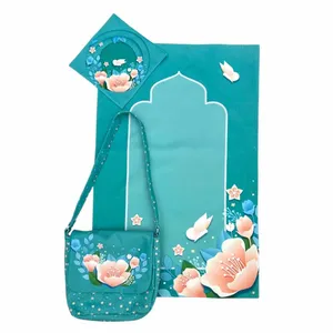 سجاده و جانماز طرح لاله کد 800 به همراه کیف