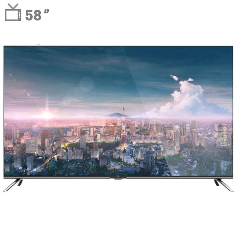 تلویزیون ال ای دی هوشمند جی پلاس مدل GTV-58MU722S سایز 58 اینچ