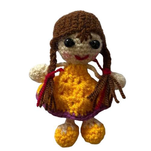 عروسک بافتنی مدل دختر