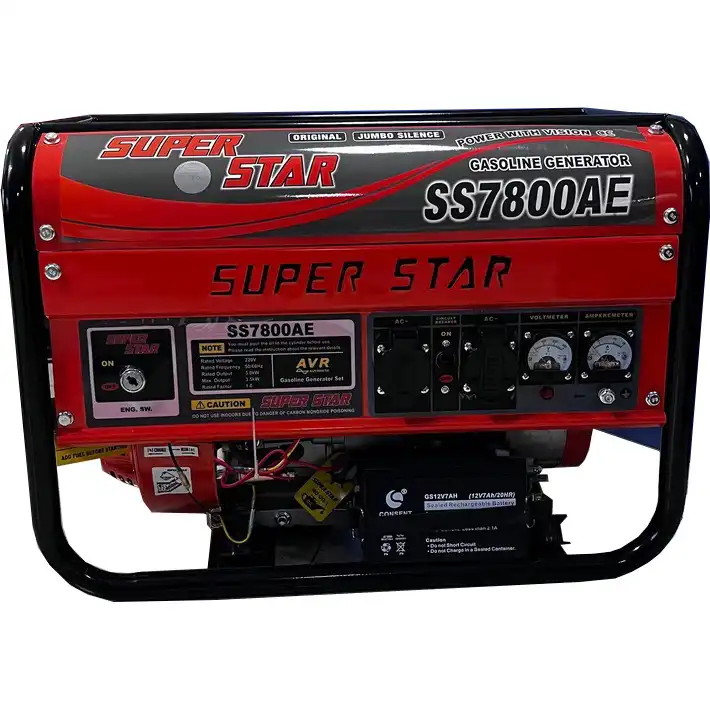 موتور برق بنزینی سوپر استار مدل SS7800AE سه کیلوات استارتی