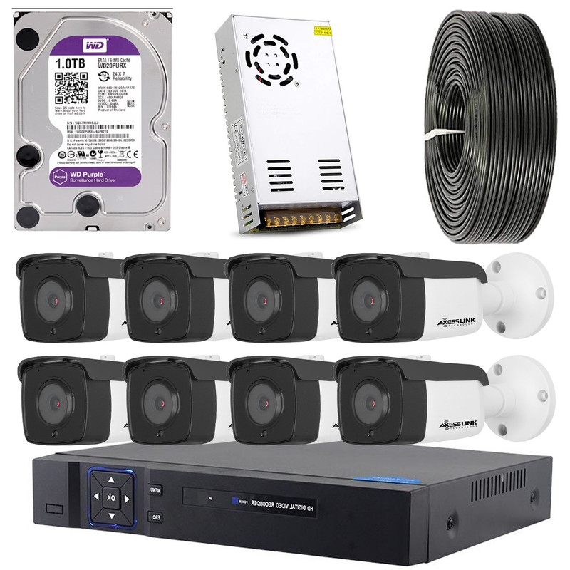 سیستم امنیتی مدل FULL HD KIT 008 LB - AXESSLINK