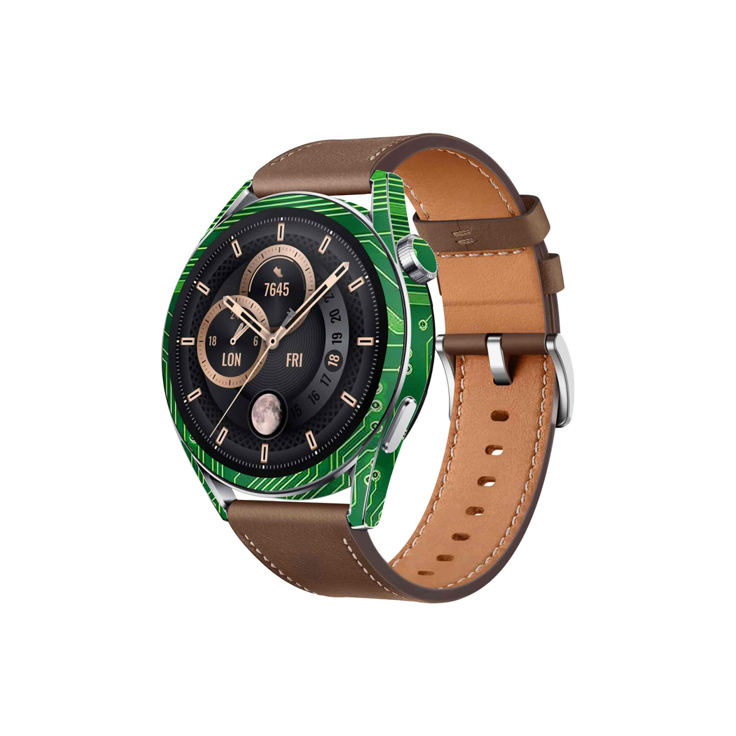 برچسب ماهوت طرح Green-Printed-Circuit-Board مناسب برای ساعت هوشمند هوآوی Watch GT 3 46mm
