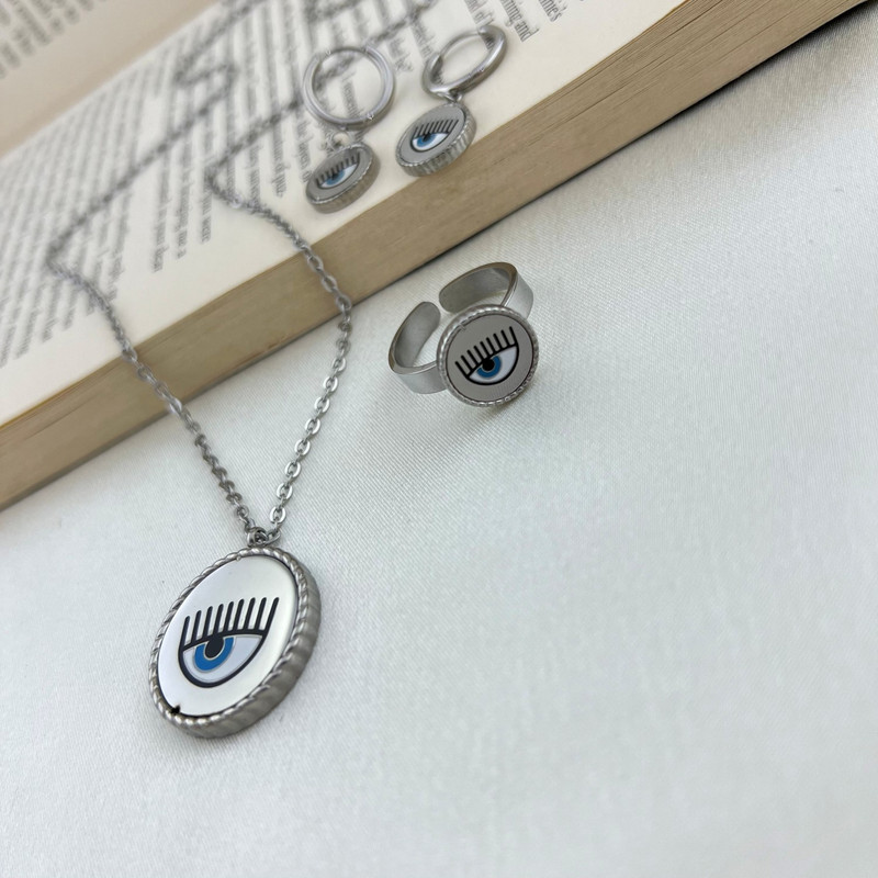 نیم ست زنانه مدل چشم کد M4431