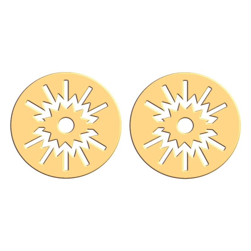 گوشواره طلا 18 عیار زنانه فرشته مدل اسلیمی WEL-000085