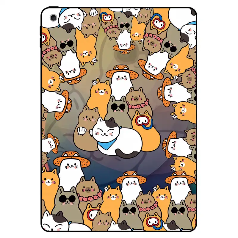 کاور مگافون طرح گربه مدل 7717 مناسب برای تبلت اپل ipad 6 9.7 2018