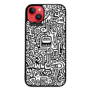 AKAM AMC-WA14PLUS-DOODLE15 Cover For Apple iPhone 14 Plus