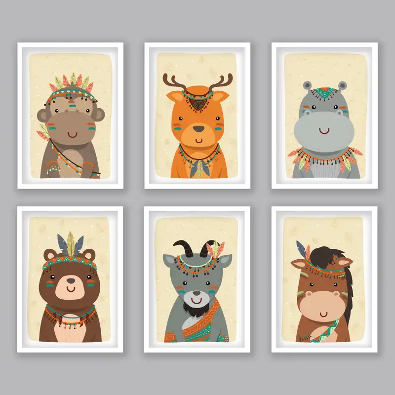 تابلو
کودک مدل حیوانات فانتزی کد LA-G6004 مجموعه 6 عددی