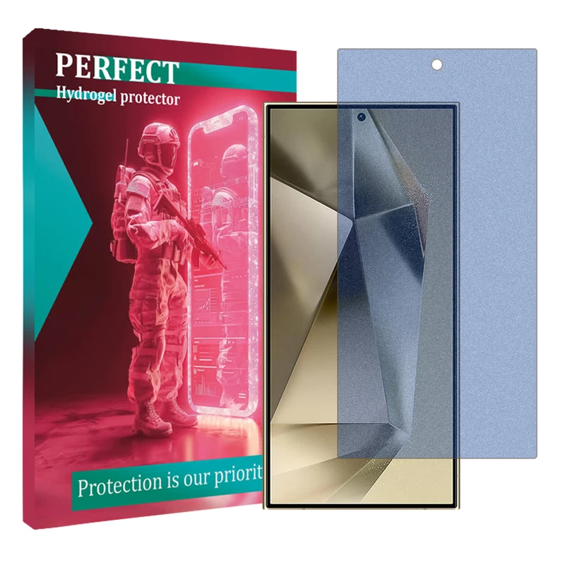 محافظ صفحه نمایش مات ضد اشعه آبی پرفکت مناسب برای گوشی موبایل سامسونگ Galaxy S24 Ultra